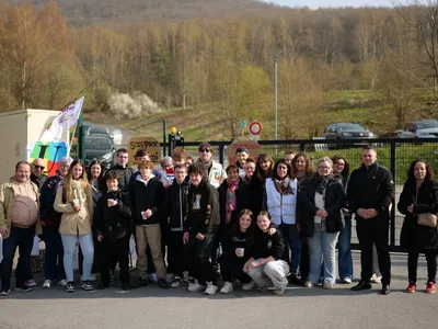 Mobilisation devant le lycée Jean Moulin de Revin pour plus de moyens