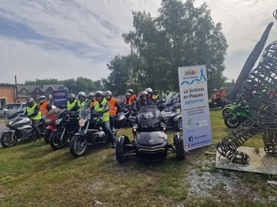 "SEP en selle" les motards emmènent pour une balade à moto