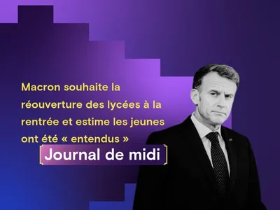 Macron souhaite la réouverture des lycées à la rentrée et estime...