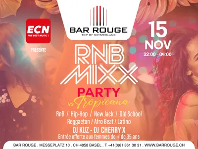 RnB Mixx party vs Tropicana au Bar Rouge