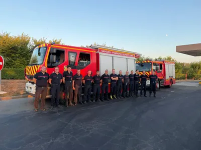 Incendie : des pompiers d'Eure-et-Loir en Gironde
