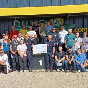 Les pompiers en mode kart pour l'Œuvre des Pupilles