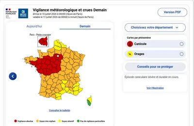 Canicule : vigilance "rouge" et restrictions pour les feux d'artifice