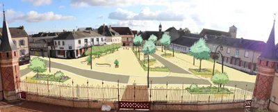 🔊 Végétale et conviviale, la future place transforme le cœur de Brou