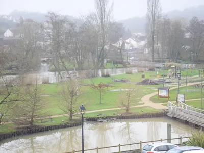 Sécurisation du parc Émile Zola de Cloyes après les crues