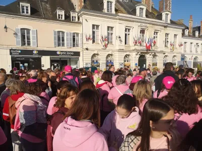 Près de 500 personnes marchent avec Les Roses Dunoises