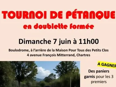 CHARTRES - Tournoi de pétanque