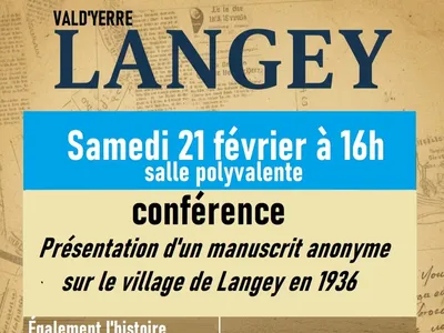 LANGEY - Conférence : Présentation d'un manuscrit anonyme sur le...
