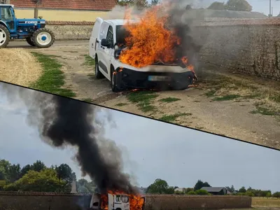 Pré-Saint-Évroult : un véhicule détruit par les flammes près du...
