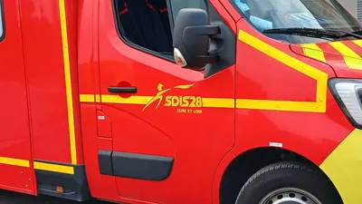 Intervention des secours pour un accident à Belhomert-Guéhouville