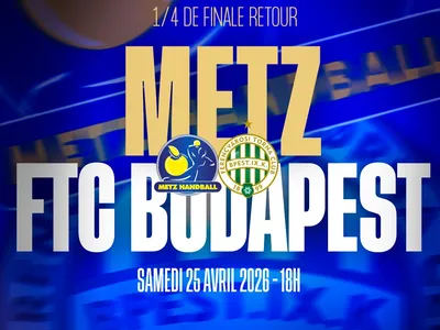 Metz Handball : les dragonnes recevront Budapest le samedi 25 avril 