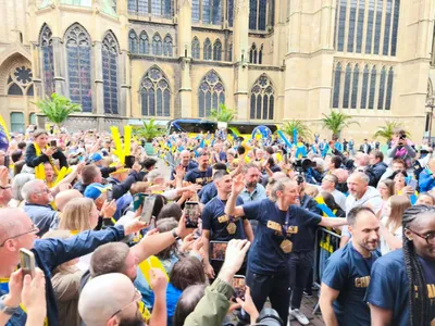 (Photos) : les championnes d'Europe sont de retour à Metz