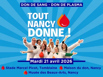 Une grande collecte de sang organisée à Nancy 