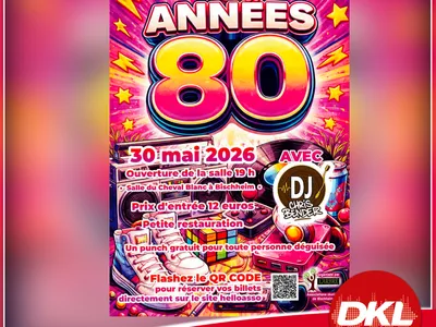 Gagnez vos places pour la soirée « Les Années 80 » avec DKL !