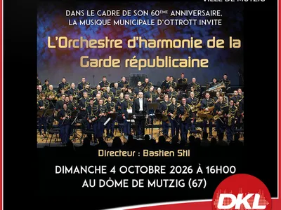 DKL vous offre vos places pour le concert de l'Orchestre d'harmonie...