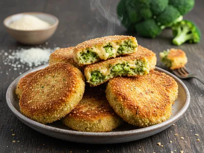 Galettes de brocoli au fromage