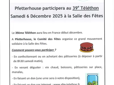 39ème Téléthon à Pfetterhouse