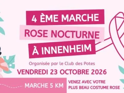 Marche Rose Nocturne à Innenheim