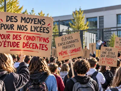 Mobilisation lycéenne à Dijon : parents, élèves et enseignants...