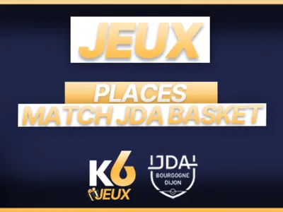 🏀 Jeu Concours K6FM – Gagnez vos places pour JDA Dijon / Strasbourg !