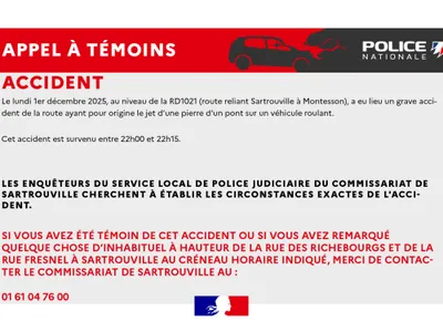 Un appel à témoins après un grave accident provoqué par un jet de...