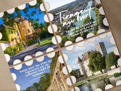 Les timbres qui représentent des sites emblématiques...