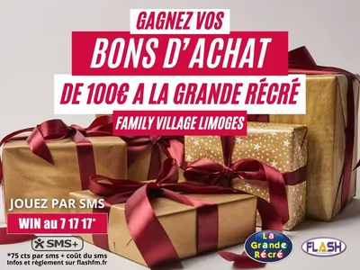 Jusqu'au vendredi 5 décembre 2025, tentez de gagner des bons...