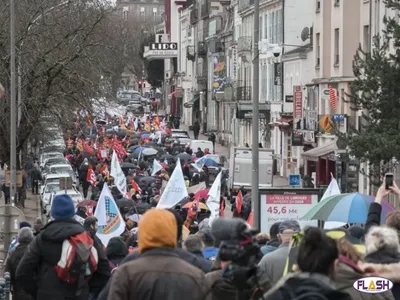 À Limoges, la mobilisation des « sans-trains ».