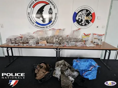 70 kilos de résine de cannabis saisis à Panazol