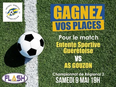 Gagnez vos places pour l'Entente Sportive Guérétoise contre l'AS...