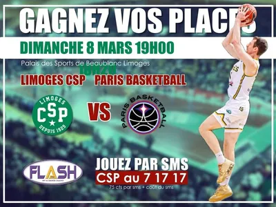 Basket Betclic Elite : Gagnez vos places pour Limoges CSP / Paris...
