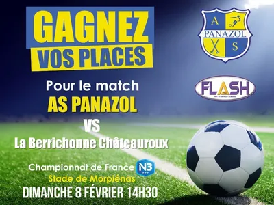 Gagnez vos places pour le match AS Panazol Football / La...