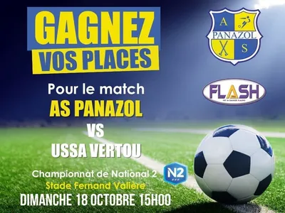 AS Panazol – USSA Vertou : gagnez vos places avec Flash FM