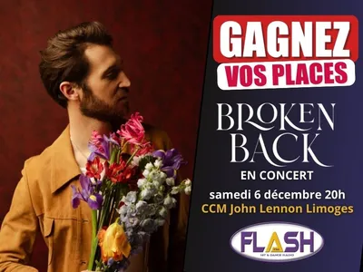 Gagnez vos invitations pour le concert de Broken Back au CCM John...