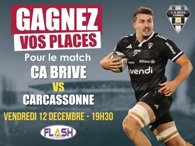 Gagnez vos places pour CA Brive contre Carcassonne