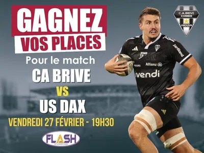 Gagnez vos places pour CA Brive contre l'US Dax