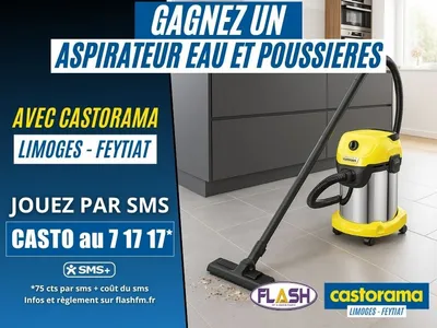 Castorama Limoges Feytiat : gagnez un aspirateur Kärcher sur Flash...