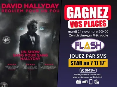 David Hallyday à Limoges : gagnez vos places avec Flash FM