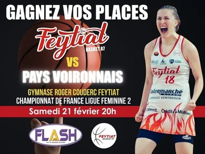 Basket LF2 : Gagnez vos places pour le match Feytiat Basket 87...