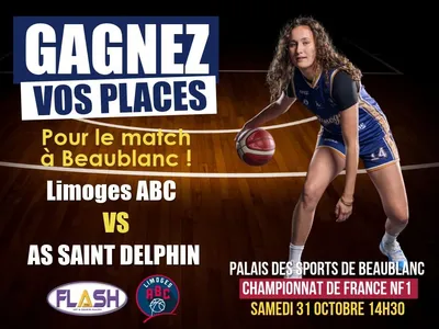 Limoges ABC – Saint-Delphin : gagnez vos places à Beaublanc