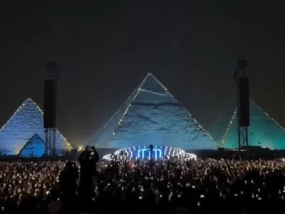 Tiësto, son set aux Pyramides d’Égypte