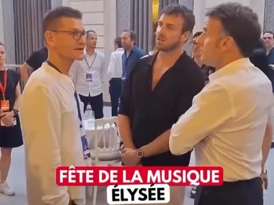 Emmanuel Macron au micro d'Antoine Baduel