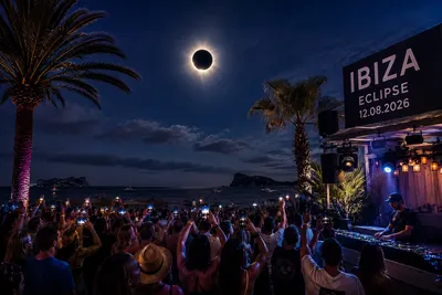 À Ibiza, l’éclipse est prétexte à faire la fête