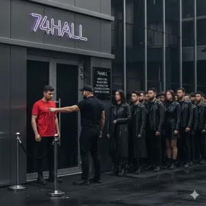 74Hall : le club qui voit la fête en noir