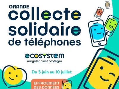 Une collecte solidaire de téléphones menée dans le Grand Est. 