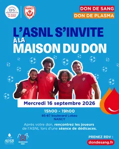 « Sang pour sang » : l'ASNL à la rencontre des donneurs à la Maison...