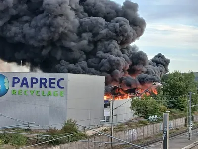 Incendie de Paprec à Dieulouard : 12 500 m² partis en fumée
