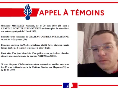 Château-Gontier. Un appel à témoins lancé pour retrouver un homme...