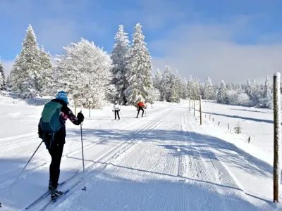 Début du ski dans les Vosges