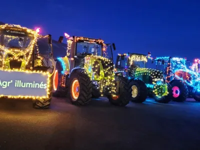 Bas-Rhin : trois parades de tracteurs illuminés